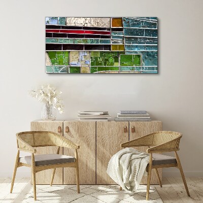 Abstract landscape in glass Canvas print