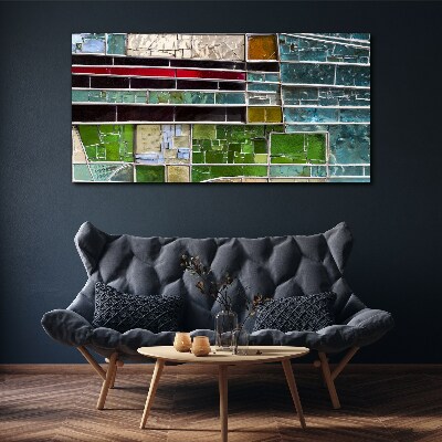 Abstract landscape in glass Canvas print