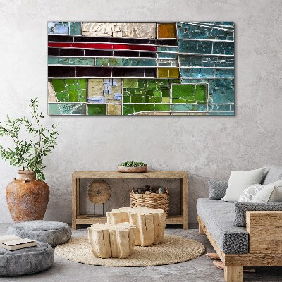 Abstract landscape in glass Canvas print