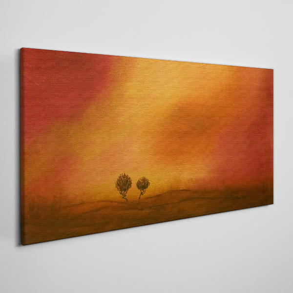 Sunset over the horizon Canvas Wall art