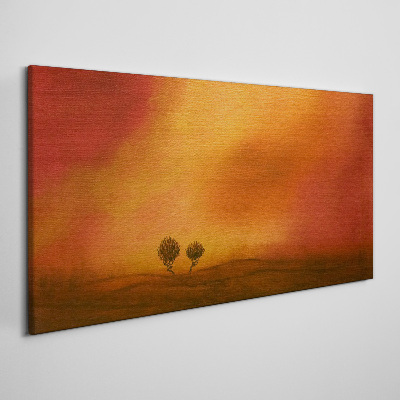 Sunset over the horizon Canvas Wall art
