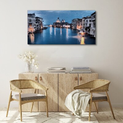 Architecture water city Canvas print