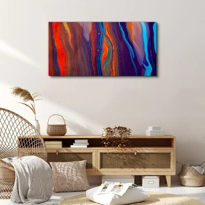 Colorful waves of abstract dance Canvas print