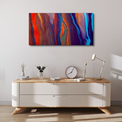 Colorful waves of abstract dance Canvas print