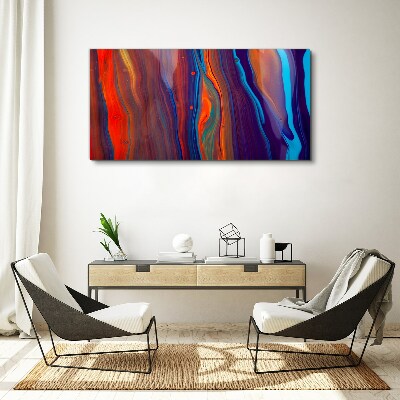 Colorful waves of abstract dance Canvas print