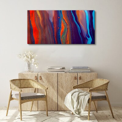 Colorful waves of abstract dance Canvas print
