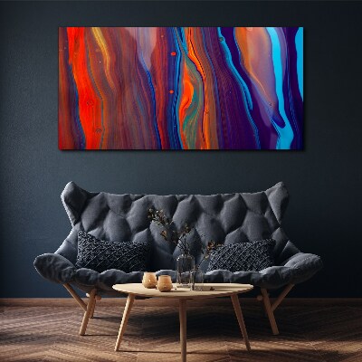 Colorful waves of abstract dance Canvas print