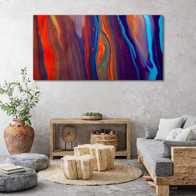 Colorful waves of abstract dance Canvas print