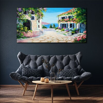 A charming seaside town Canvas print