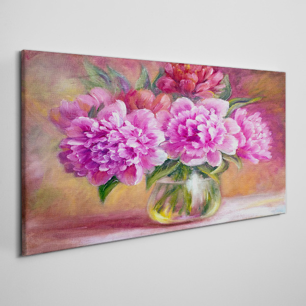 Spring flowers in a vase Canvas print