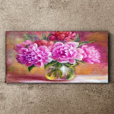 Spring flowers in a vase Canvas print
