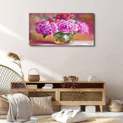 Spring flowers in a vase Canvas print