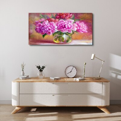 Spring flowers in a vase Canvas print