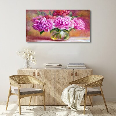 Spring flowers in a vase Canvas print