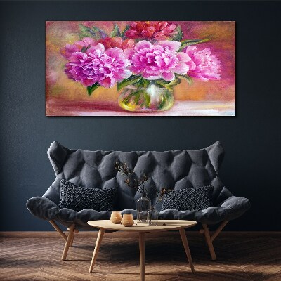 Spring flowers in a vase Canvas print