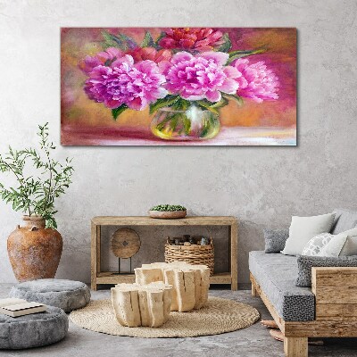 Spring flowers in a vase Canvas print