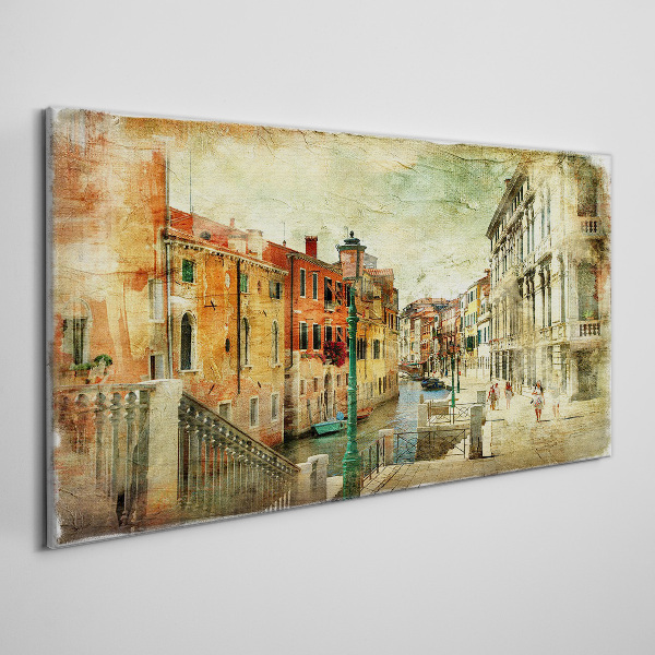 Venice in pastel shades Canvas print