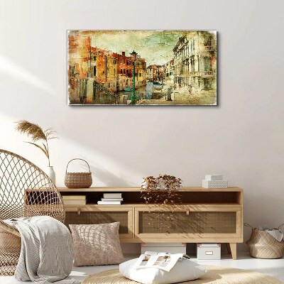 Venice in pastel shades Canvas print