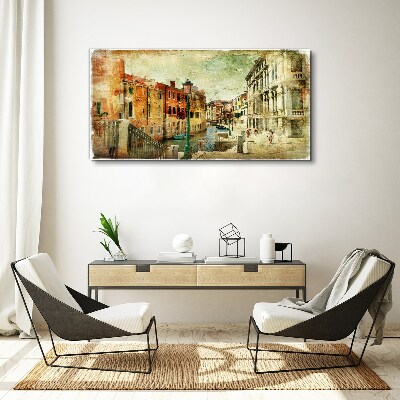 Venice city river Canvas print
