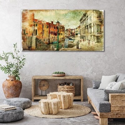 Venice in pastel shades Canvas print