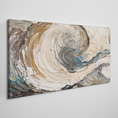 Dynamic color waves Canvas print