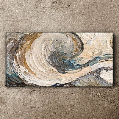 Dynamic color waves Canvas print