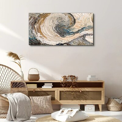 Dynamic color waves Canvas print