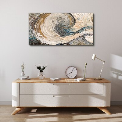 Dynamic color waves Canvas print