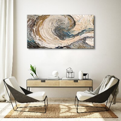 Dynamic color waves Canvas print