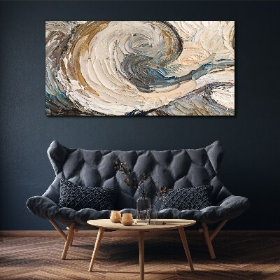 Dynamic color waves Canvas print