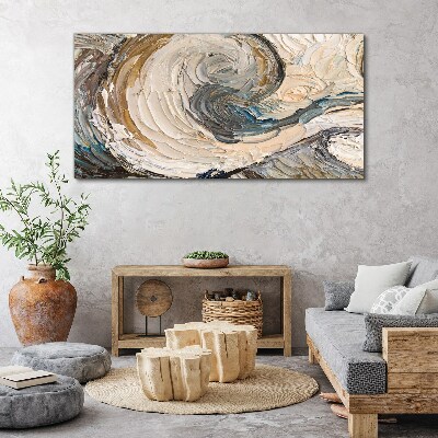 Dynamic color waves Canvas print