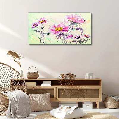 Abstract flowers Canvas Wall art