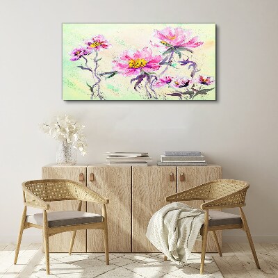Floral dreams in delicate shades Canvas Wall art
