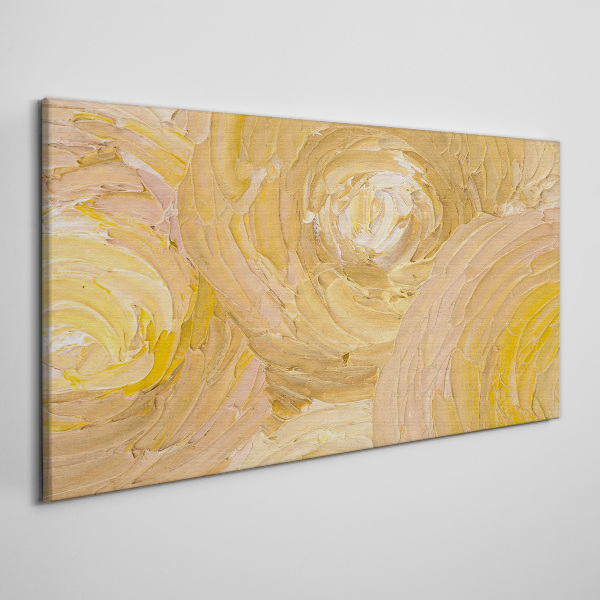 Beige spirals in soft light Canvas print