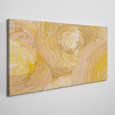 Beige spirals in soft light Canvas print