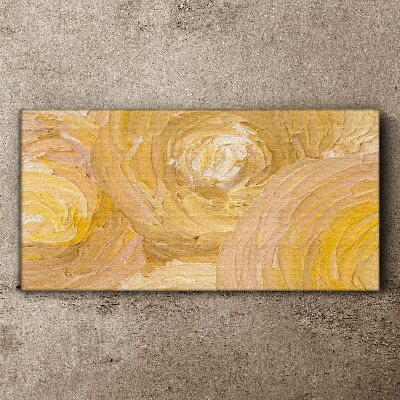Beige spirals in soft light Canvas print