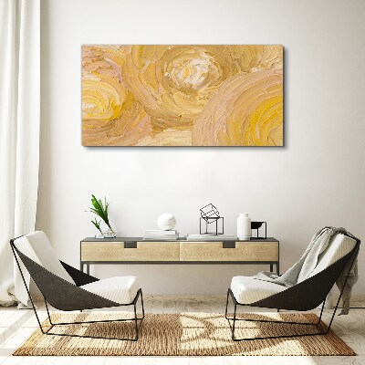 Beige spirals in soft light Canvas print