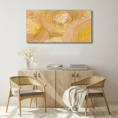 Beige spirals in soft light Canvas print