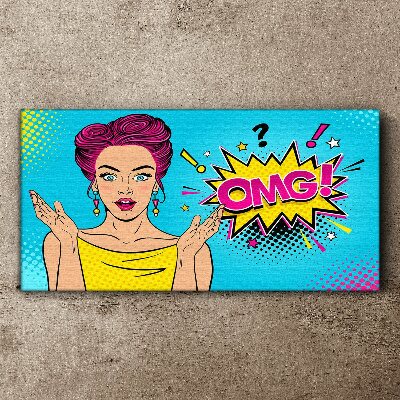 Pop Art Surprise Canvas Wall art