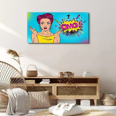 Pop Art Surprise Canvas Wall art