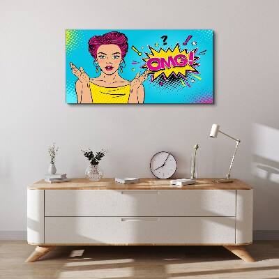 Pop Art Surprise Canvas Wall art