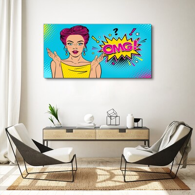 Pop Art Surprise Canvas Wall art