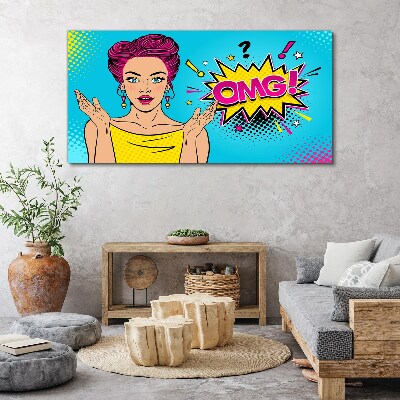 Pop Art Surprise Canvas Wall art