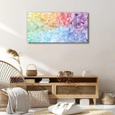 Colorful triangle mosaic Canvas print