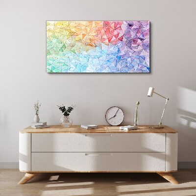 Colorful triangle mosaic Canvas print