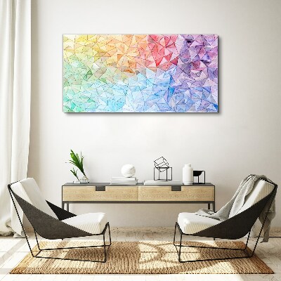 Colorful triangle mosaic Canvas print