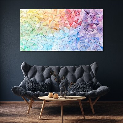 Colorful triangle mosaic Canvas print