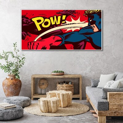 Hero comics villain Canvas Wall art