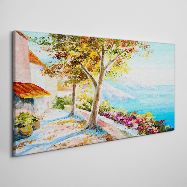 Summer seaside scenery Canvas print