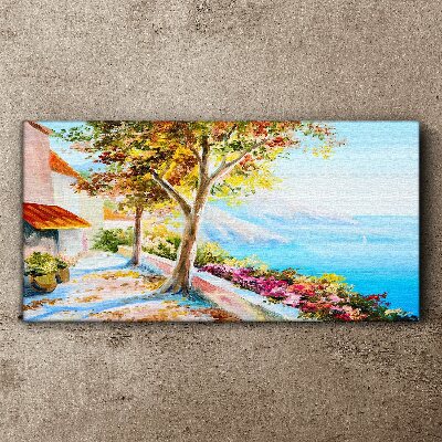 Summer seaside scenery Canvas print